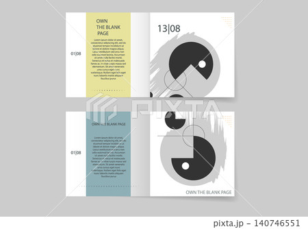 Black grunge round shapes on a white background. Hand drawn circular brush strokes. Vector Illustration. 140746551