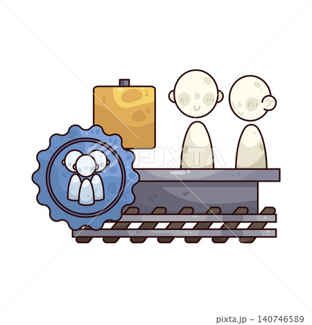 Illustration of Train Service Illustration of Train Service 140746589