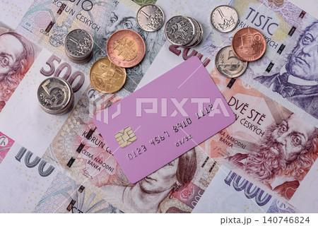 A credit card for contactless cashless payments via a terminal or online. A credit card A credit card for contactless cashless payments via a terminal or online. A credit card 140746824