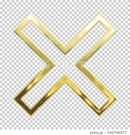 Golden cross-shaped line, alpha channel Golden cross-shaped line, alpha channel 140746877