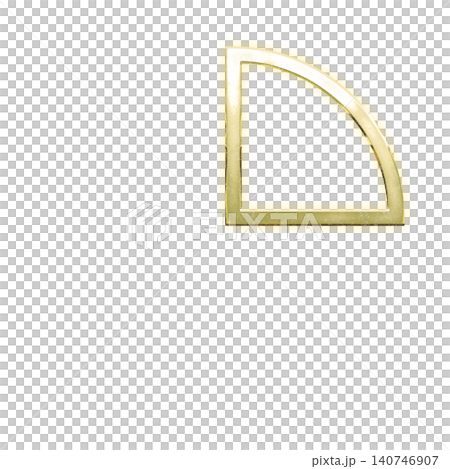 The quarter line of the golden circle, alpha channel The quarter line of the golden circle, alpha channel 140746907