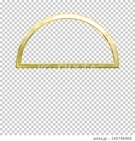 Golden semicircular line, alpha channel Golden semicircular line, alpha channel 140746908