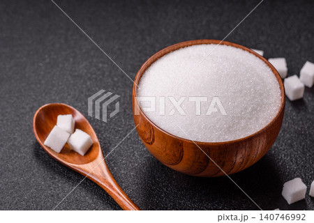 Sweet white sugar as a source of glucose. White sugar Sweet white sugar as a source of glucose. White sugar 140746992