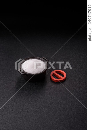 The sugar ban sign as a concept to stop the problem of diabetes and obesity. The sugar ban sign The sugar ban sign as a concept to stop the problem of diabetes and obesity. The sugar ban sign 140747019