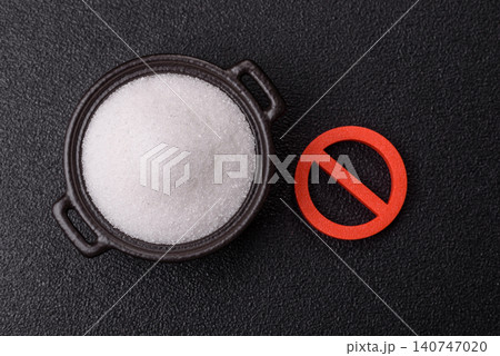 The sugar ban sign as a concept to stop the problem of diabetes and obesity. The sugar ban sign The sugar ban sign as a concept to stop the problem of diabetes and obesity. The sugar ban sign 140747020