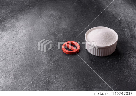 The sugar ban sign as a concept to stop the problem of diabetes and obesity. The sugar ban sign The sugar ban sign as a concept to stop the problem of diabetes and obesity. The sugar ban sign 140747032