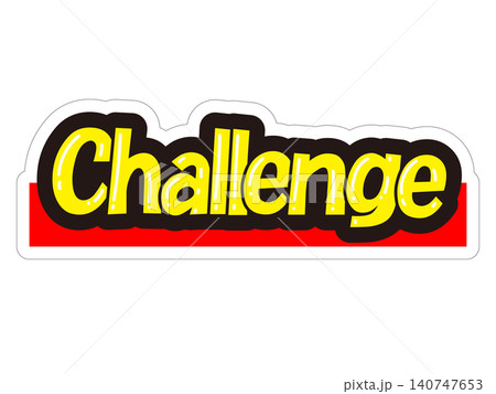 目立つ販促POP　Challenge 140747653