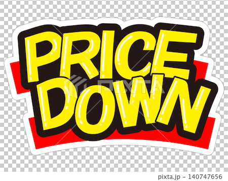 目立つ販促POP PRICEDOWN 目立つ販促POP PRICEDOWN 140747656