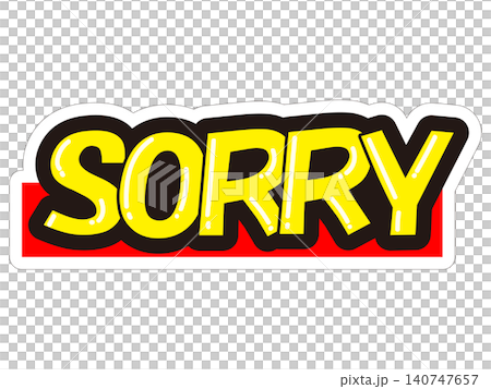 目立つ販促POP SORRY 目立つ販促POP SORRY 140747657