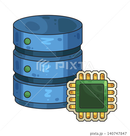 Illustration of Database Illustration of Database 140747847
