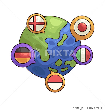 Illustration of World Language Illustration of World Language 140747911