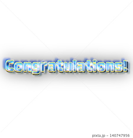 Congratulations お祝いタイトル 140747956