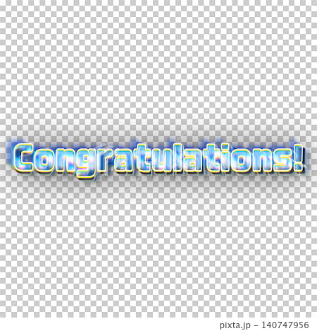 Congratulations お祝いタイトル 140747956