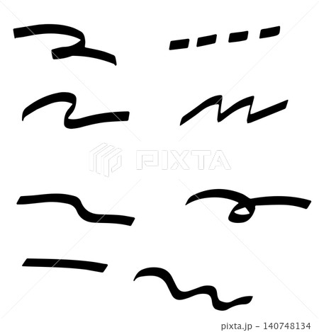 マジックペンで描いたようなあしらいセット マジックペンで描いたようなあしらいセット 140748134