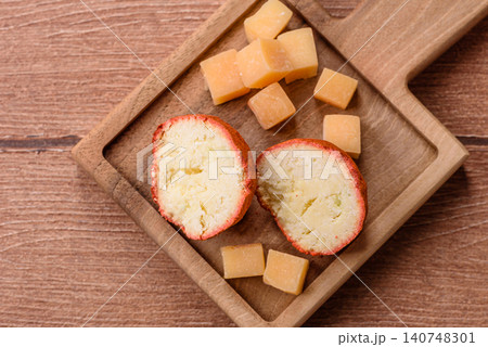 Aged Belper Knolle cheese with jam, crackers, and nuts. Belper Knolle cheese Aged Belper Knolle cheese with jam, crackers, and nuts. Belper Knolle cheese 140748301