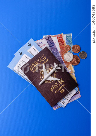 Qatar passport for travelling, flying and doing business. Qatari document Qatar passport for travelling, flying and doing business. Qatari document 140748695