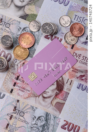 A credit card for contactless cashless payments via a terminal or online. A credit card A credit card for contactless cashless payments via a terminal or online. A credit card 140748724