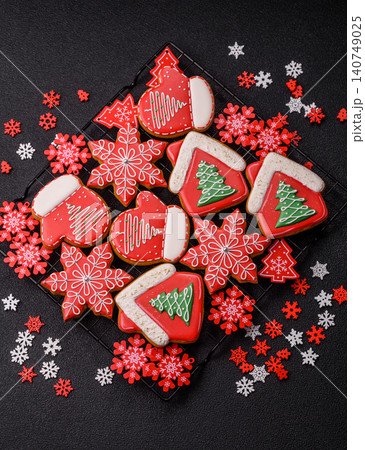 Christmas gingerbread, sweets and cookies for the festive table. Christmas gingerbread Christmas gingerbread, sweets and cookies for the festive table. Christmas gingerbread 140749025