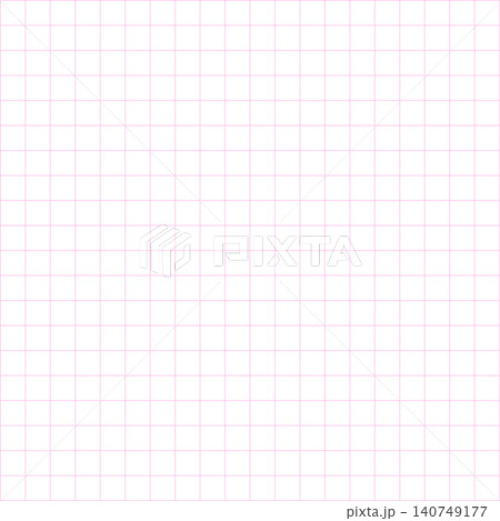 方眼紙グリッドパターン背景素材(ピンク) 方眼紙グリッドパターン背景素材(ピンク) 140749177