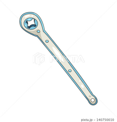 Illustration of ratchet wrench tool Illustration of ratchet wrench tool 140750010