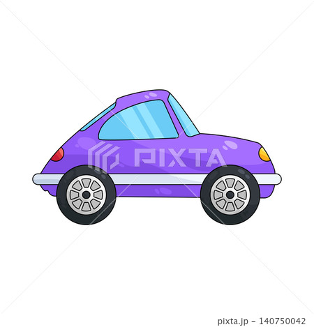 Illustration of purple car Illustration of purple car 140750042