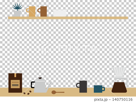 Home Cafe Frame: Scandinavian-style Natural Illustration (Copy Space) Home Cafe Frame: Scandinavian-style Natural Illustration (Copy Space) 140750116