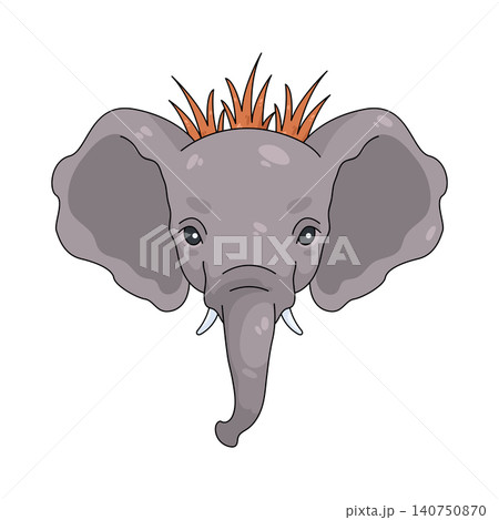 Illustration of elephant Illustration of elephant 140750870