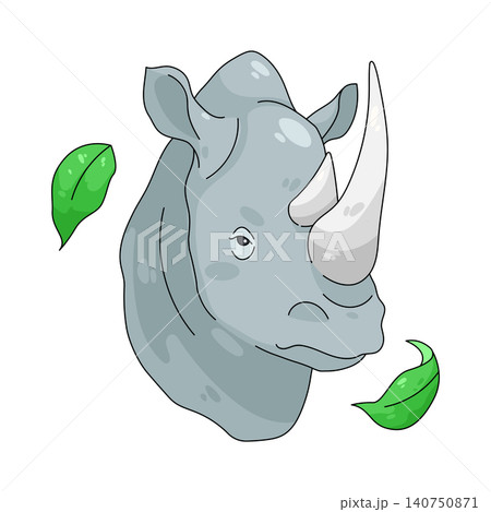 Illustration of rhinoceros Illustration of rhinoceros 140750871