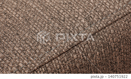 Brown upholstery matting fabric texture with seam Brown upholstery matting fabric texture with seam 140751922
