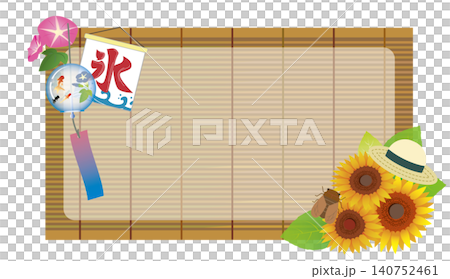 夏季向日葵花框 140752461