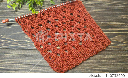 Colorful knitted fabric suitable for home decor, fashion or textile. pattern. 140752600