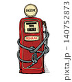 Pop Art Retro Gasoline prices. Gas and oil supplies are unaffordable for everyone. Raw materials shortages for businesses. 140752873