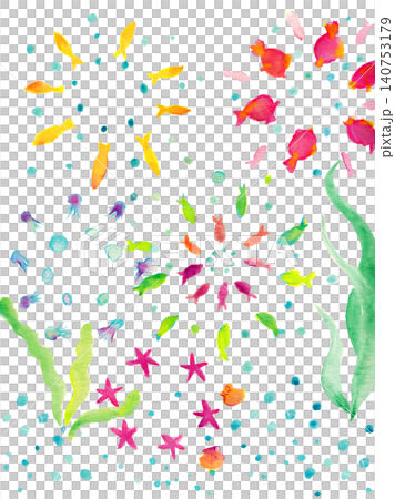 fish, starfish, in the sea 140753179