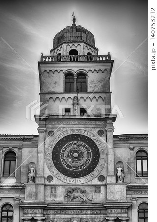 The iconic Clock Tower in Piazza dei Signori, Padua, Italy 140753212