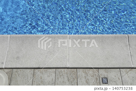 Detail of a beautiful swimming pool edge Detail of a beautiful swimming pool edge 140753238
