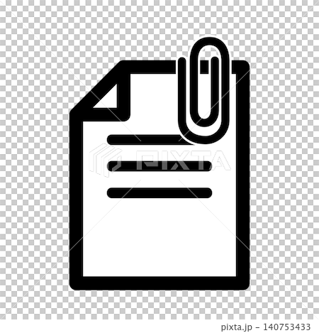 帶有剪輯器的文件/附件圖標 帶有剪輯器的文件/附件圖標 140753433