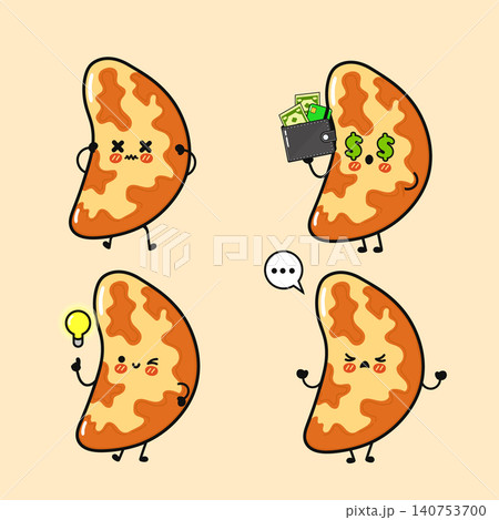 Brazil nut character expressing different emotions and concepts Brazil nut character expressing different emotions and concepts 140753700