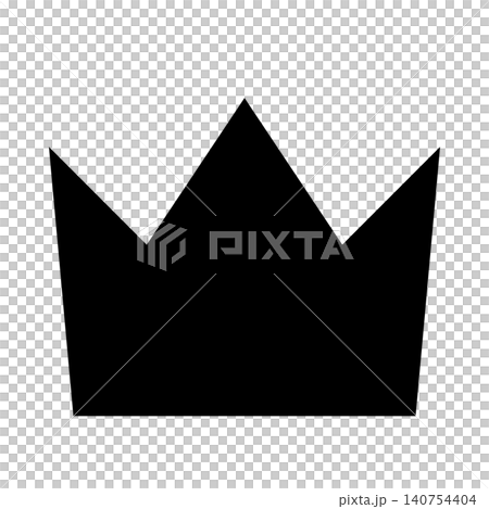 Crown silhouette icon, alpha channel Crown silhouette icon, alpha channel 140754404