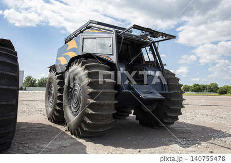 powerful off-road transporter, all-terrain vehicle for special missions powerful off-road transporter, all-terrain vehicle for special missions 140755478