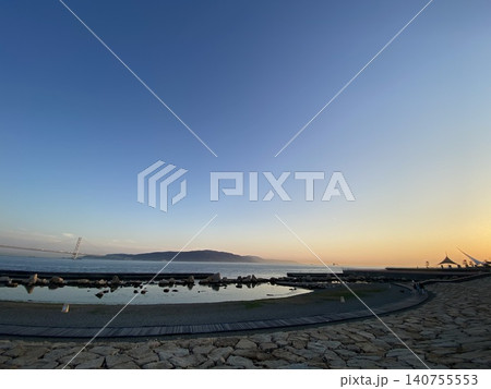 日没前の大蔵海岸の夕暮れ 140755553
