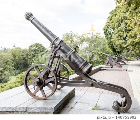 old cannon, Chernigov in Ukraine 140755902