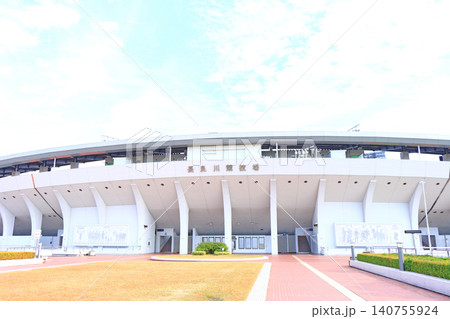 岐阜県岐阜市、長良川競技場の風景 岐阜県岐阜市、長良川競技場の風景 140755924