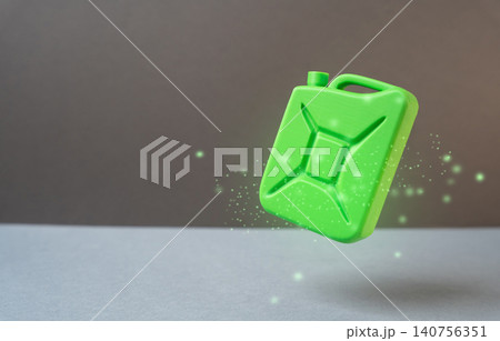 A green fuel can. Eco-friendly fuel. Discounts at gas stations, cashback, and bonus programs. A green fuel can. Eco-friendly fuel. Discounts at gas stations, cashback, and bonus programs. 140756351