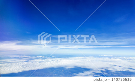 beautiful blue sky with white clouds background beautiful blue sky with white clouds background 140756639