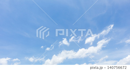 beautiful blue sky with clouds background 140756672