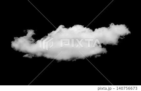 White clouds isolated on black background 140756673
