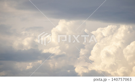 Large fluffy white cloud in the sky 140757063