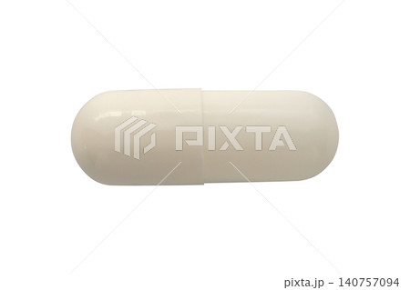 White medicine pill capsule isolated on white background White medicine pill capsule isolated on white background 140757094