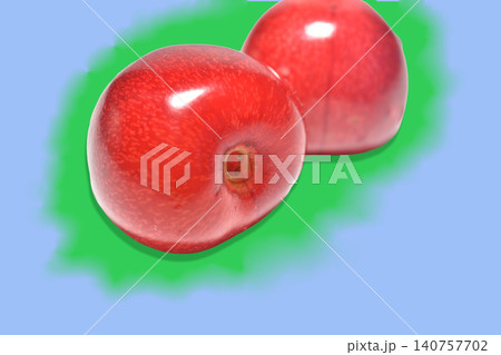 Red cherry fruits. Red cherry fruits. 140757702
