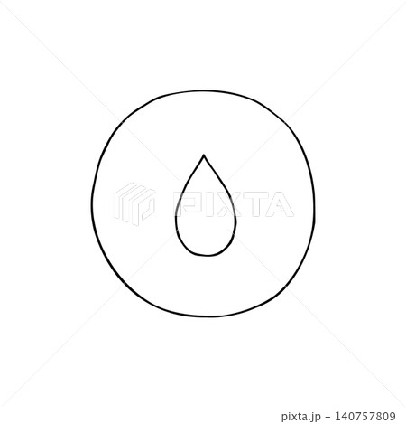 Vector Oil drop symbol on circle. Barrel, recycling illustration isolated on background. Gas, energy, organic or ecology. Environmental, earth day. For designer Vector Oil drop symbol on circle. Barrel, recycling illustration isolated on background. Gas, energy, organic or ecology. Environmental, earth day. For designer 140757809